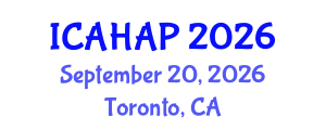 International Conference on Anthropology, History, Archaeology and Philosophy (ICAHAP) September 20, 2026 - Toronto, Canada