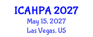International Conference on Anthropology, History, Philosophy and Archaeology (ICAHPA) May 15, 2027 - Las Vegas, United States International Conference on Anthropology, History, Philosophy and Archaeology (ICAHPA) May 15, 2027 - Las Vegas, United States