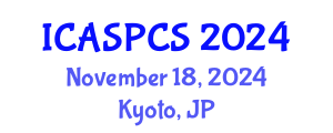 International Conference on Anthropology, Sociology, Political and Communication Science (ICASPCS) November 18, 2024 - Kyoto, Japan