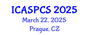 International Conference on Anthropology, Sociology, Political and Communication Science (ICASPCS) March 22, 2025 - Prague, Czechia