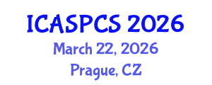 International Conference on Anthropology, Sociology, Political and Communication Science (ICASPCS) March 22, 2026 - Prague, Czechia