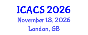 International Conference on Anthroposociology and Cultural Studies (ICACS) November 18, 2026 - London, United Kingdom