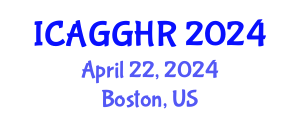 International Conference on Anti-Corruption, Good Governance and Human Rights (ICAGGHR) April 22, 2024 - Boston, United States
