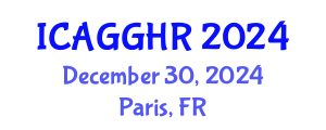International Conference on Anti-Corruption, Good Governance and Human Rights (ICAGGHR) December 30, 2024 - Paris, France