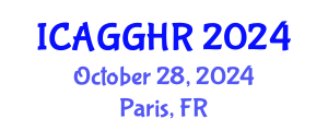 International Conference on Anti-Corruption, Good Governance and Human Rights (ICAGGHR) October 28, 2024 - Paris, France