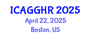 International Conference on Anti-Corruption, Good Governance and Human Rights (ICAGGHR) April 22, 2025 - Boston, United States