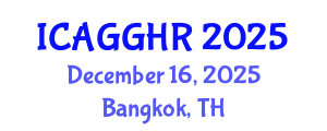 International Conference on Anti-Corruption, Good Governance and Human Rights (ICAGGHR) December 16, 2025 - Bangkok, Thailand