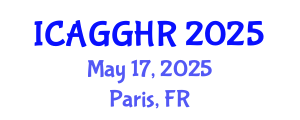 International Conference on Anti-Corruption, Good Governance and Human Rights (ICAGGHR) May 17, 2025 - Paris, France