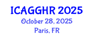 International Conference on Anti-Corruption, Good Governance and Human Rights (ICAGGHR) October 28, 2025 - Paris, France