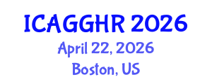 International Conference on Anti-Corruption, Good Governance and Human Rights (ICAGGHR) April 22, 2026 - Boston, United States