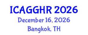 International Conference on Anti-Corruption, Good Governance and Human Rights (ICAGGHR) December 16, 2026 - Bangkok, Thailand International Conference on Anti-Corruption, Good Governance and Human Rights (ICAGGHR) December 16, 2026 - Bangkok, Thailand