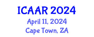 International Conference on Antibiotics and Antibiotic Resistance (ICAAR) April 11, 2024 - Cape Town, South Africa