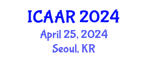 International Conference on Antibiotics and Antibiotic Resistance (ICAAR) April 25, 2024 - Seoul, Republic of Korea