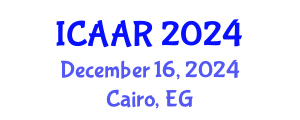 International Conference on Antibiotics and Antibiotic Resistance (ICAAR) December 16, 2024 - Cairo, Egypt
