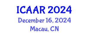 International Conference on Antibiotics and Antibiotic Resistance (ICAAR) December 16, 2024 - Macau, China