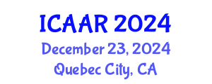 International Conference on Antibiotics and Antibiotic Resistance (ICAAR) December 23, 2024 - Quebec City, Canada
