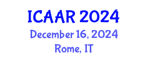 International Conference on Antibiotics and Antibiotic Resistance (ICAAR) December 16, 2024 - Rome, Italy