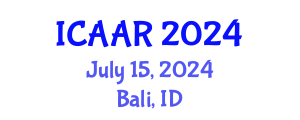 International Conference on Antibiotics and Antibiotic Resistance (ICAAR) July 15, 2024 - Bali, Indonesia