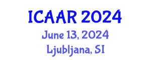 International Conference on Antibiotics and Antibiotic Resistance (ICAAR) June 13, 2024 - Ljubljana, Slovenia