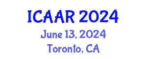 International Conference on Antibiotics and Antibiotic Resistance (ICAAR) June 13, 2024 - Toronto, Canada