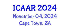 International Conference on Antibiotics and Antibiotic Resistance (ICAAR) November 04, 2024 - Cape Town, South Africa