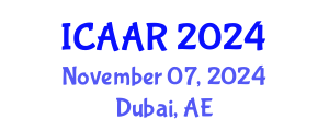 International Conference on Antibiotics and Antibiotic Resistance (ICAAR) November 07, 2024 - Dubai, United Arab Emirates