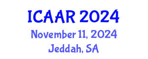 International Conference on Antibiotics and Antibiotic Resistance (ICAAR) November 11, 2024 - Jeddah, Saudi Arabia