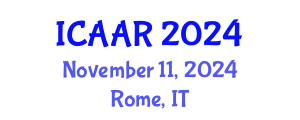 International Conference on Antibiotics and Antibiotic Resistance (ICAAR) November 11, 2024 - Rome, Italy