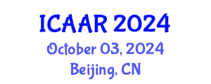 International Conference on Antibiotics and Antibiotic Resistance (ICAAR) October 03, 2024 - Beijing, China
