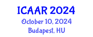 International Conference on Antibiotics and Antibiotic Resistance (ICAAR) October 10, 2024 - Budapest, Hungary