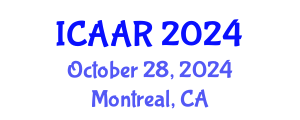 International Conference on Antibiotics and Antibiotic Resistance (ICAAR) October 28, 2024 - Montreal, Canada