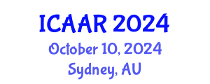 International Conference on Antibiotics and Antibiotic Resistance (ICAAR) October 10, 2024 - Sydney, Australia