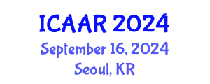 International Conference on Antibiotics and Antibiotic Resistance (ICAAR) September 16, 2024 - Seoul, Republic of Korea