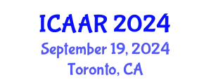 International Conference on Antibiotics and Antibiotic Resistance (ICAAR) September 19, 2024 - Toronto, Canada