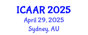 International Conference on Antibiotics and Antibiotic Resistance (ICAAR) April 29, 2025 - Sydney, Australia