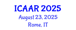International Conference on Antibiotics and Antibiotic Resistance (ICAAR) August 23, 2025 - Rome, Italy