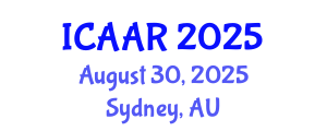 International Conference on Antibiotics and Antibiotic Resistance (ICAAR) August 30, 2025 - Sydney, Australia