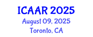 International Conference on Antibiotics and Antibiotic Resistance (ICAAR) August 09, 2025 - Toronto, Canada