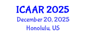 International Conference on Antibiotics and Antibiotic Resistance (ICAAR) December 20, 2025 - Honolulu, United States