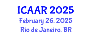 International Conference on Antibiotics and Antibiotic Resistance (ICAAR) February 26, 2025 - Rio de Janeiro, Brazil