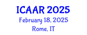 International Conference on Antibiotics and Antibiotic Resistance (ICAAR) February 18, 2025 - Rome, Italy