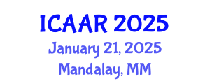 International Conference on Antibiotics and Antibiotic Resistance (ICAAR) January 21, 2025 - Mandalay, Myanmar