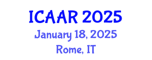 International Conference on Antibiotics and Antibiotic Resistance (ICAAR) January 18, 2025 - Rome, Italy