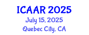 International Conference on Antibiotics and Antibiotic Resistance (ICAAR) July 15, 2025 - Quebec City, Canada