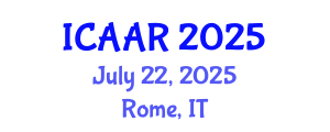 International Conference on Antibiotics and Antibiotic Resistance (ICAAR) July 22, 2025 - Rome, Italy
