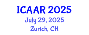 International Conference on Antibiotics and Antibiotic Resistance (ICAAR) July 29, 2025 - Zurich, Switzerland