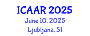 International Conference on Antibiotics and Antibiotic Resistance (ICAAR) June 10, 2025 - Ljubljana, Slovenia