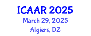 International Conference on Antibiotics and Antibiotic Resistance (ICAAR) March 29, 2025 - Algiers, Algeria