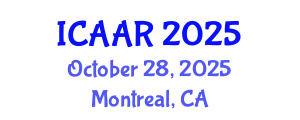 International Conference on Antibiotics and Antibiotic Resistance (ICAAR) October 28, 2025 - Montreal, Canada
