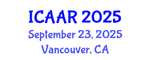 International Conference on Antibiotics and Antibiotic Resistance (ICAAR) September 23, 2025 - Vancouver, Canada